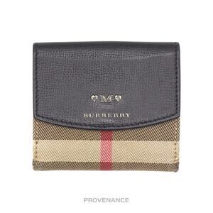 🔴 Burberry Trifold Snap Wallet - Nova Check Black